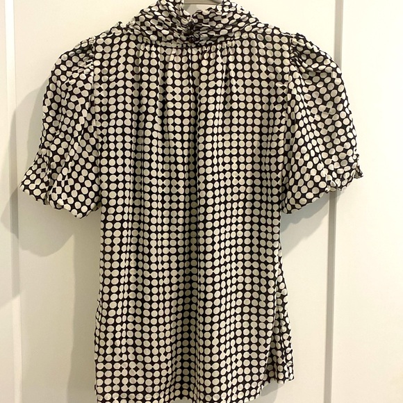 Banana Republic 💯% Silk Puff Sleeves, Cowl Neck Blouse |Size XS - Picture 6 of 7